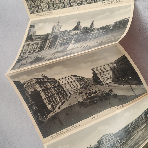 Vintage 1920’s Ricordo Di Napoli Fold-Out Postcard & Map Booklet - Picture 8 of 16